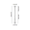 Load image into Gallery viewer, Slend 01 Pendant Light - Diagram
