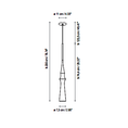 Load image into Gallery viewer, Slend 03 Pendant Light - Diagram
