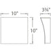 Slide LED Wall Sconce - Diagram