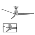 Load image into Gallery viewer, Slim LED Smart Down-Rod Ceiling Fan - Brushed Aluminum Finish
