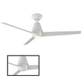 Load image into Gallery viewer, Slim LED Smart Down-Rod Ceiling Fan - Matte White Finish
