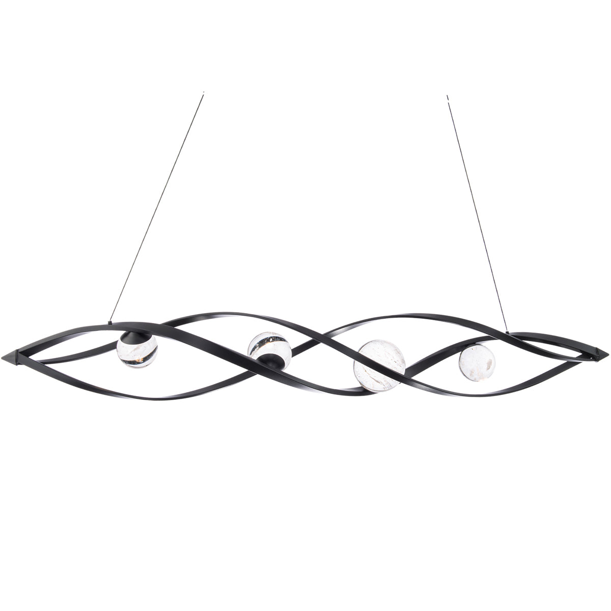 Slipstream LED Linear Suspension - Black Finish