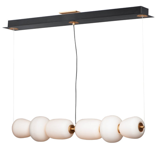 Soji LED Linear Pendant - Black & Gold