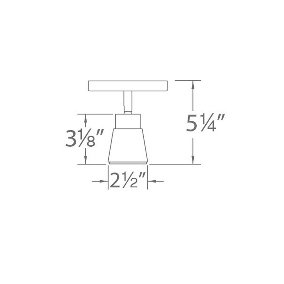 Solo LED Energy Star Monopoint - Diagram