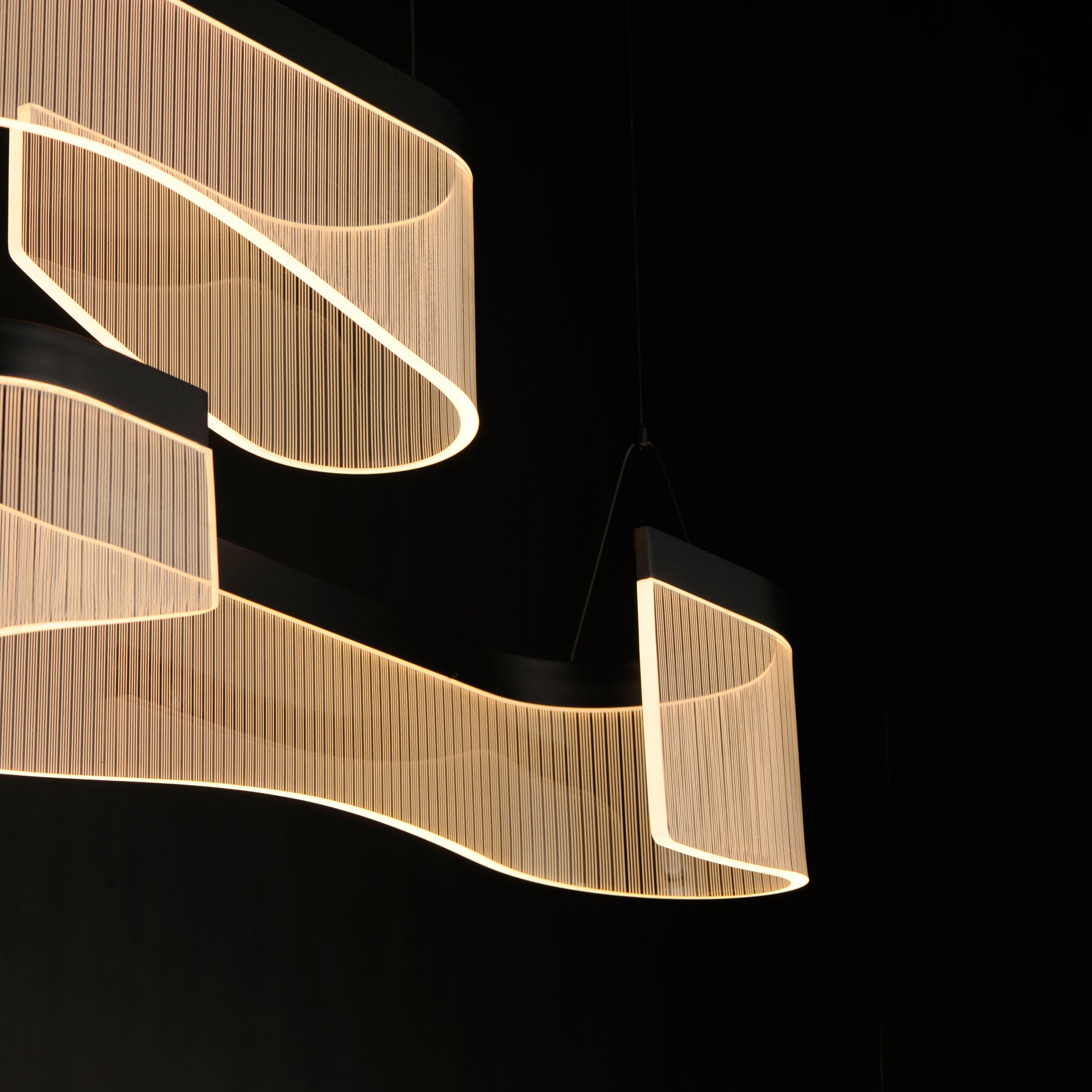 Sonata Double LED Linear Pendant - Detail