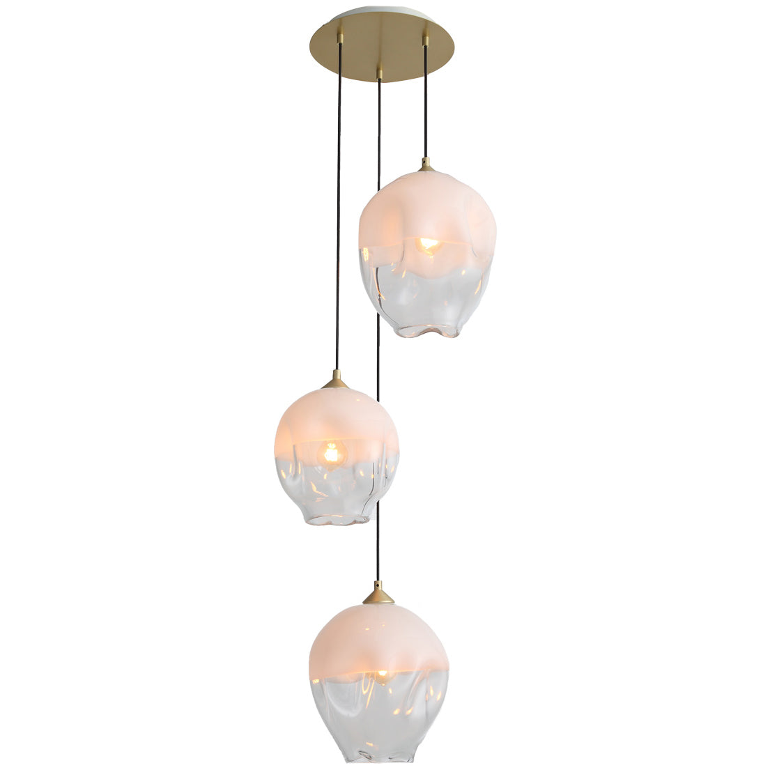 Sonoma 3-Light Pendant - Brushed Brass Finish