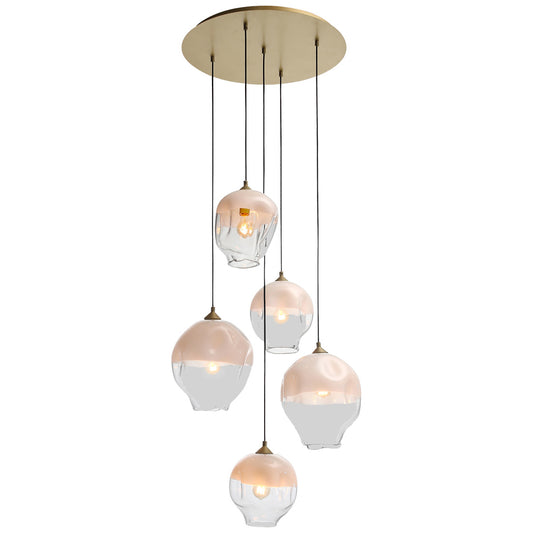 Sonoma 5-Light Pendant - Brushed Brass Finish