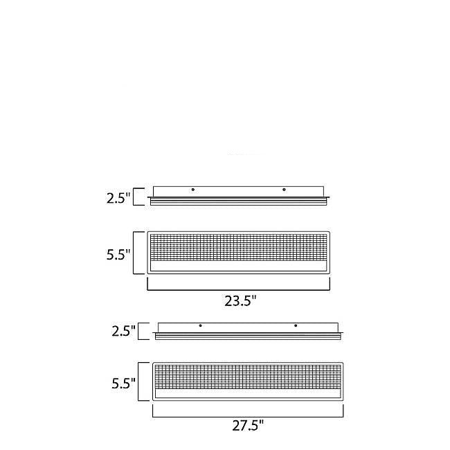 Sparkler LED Bath Bar - Diagram