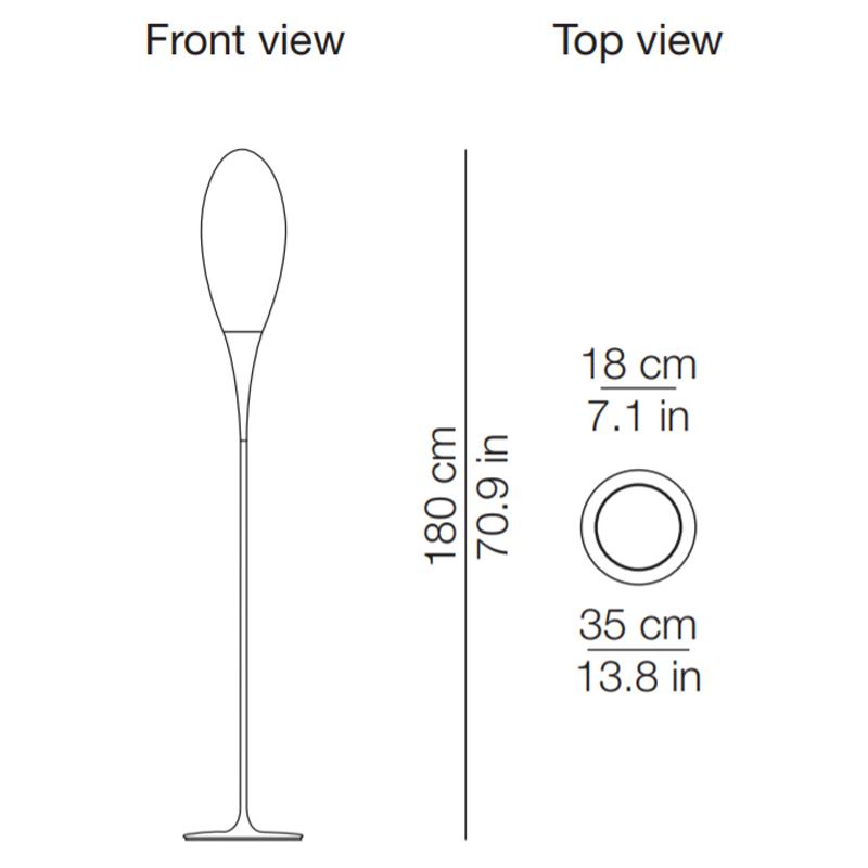 Spillo Floor Lamp - Diagram