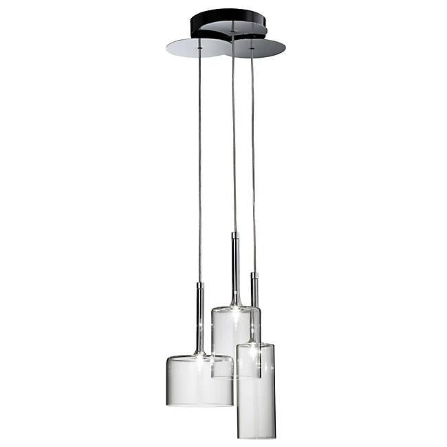 Spillray 3 Light LED Cluster Pendant - Crystal