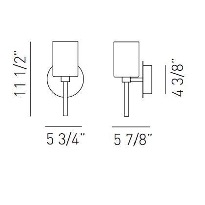 Spillray LED Wall Sconce - Diagram