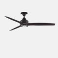 Load image into Gallery viewer, Spitfire Ceiling Fan - Dark Bronze Finish with Whiskey Wood Blades
