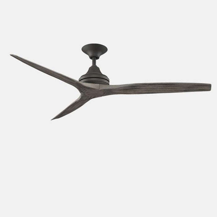 Spitfire Ceiling Fan - Matte Greige Finish with Weathered Wood Blades