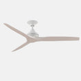 Load image into Gallery viewer, Spitfire Ceiling Fan - Matte White Finish with White Wash Blades
