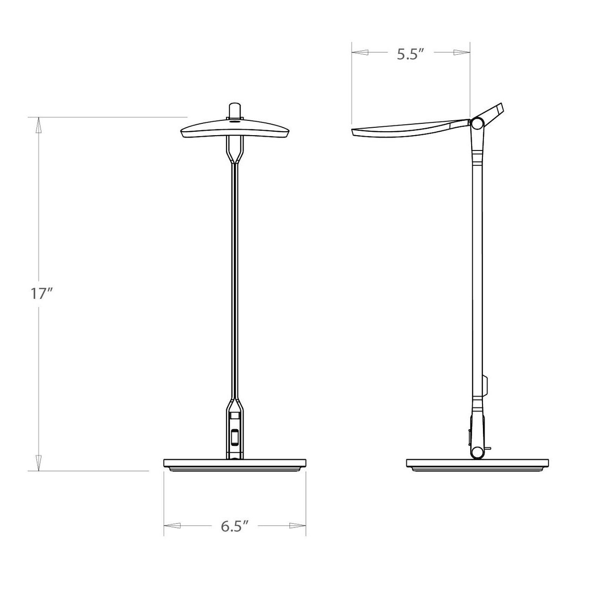 Splitty Desk Lamp - Diagram