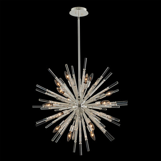 Sprazzo 28" Pendant - Polished Silver Finish