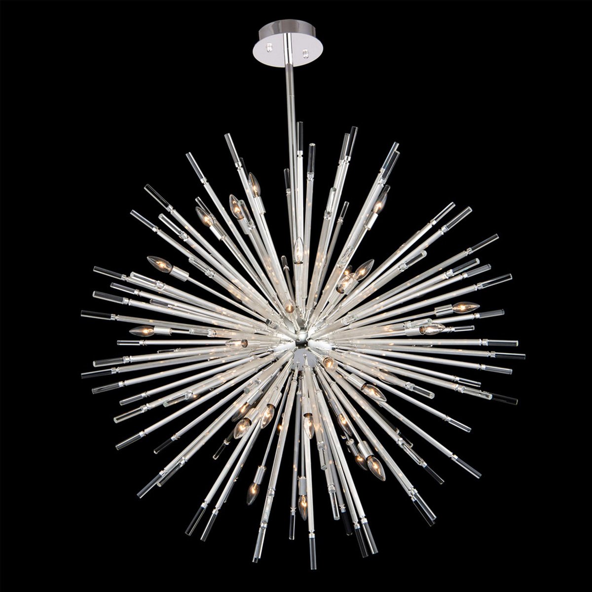 Sprazzo 48" Pendant - Polished Silver Finish