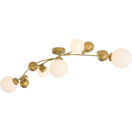 Sprig Semi-Flush - Gold/Opal