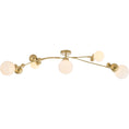 Load image into Gallery viewer, Sprig Semi-Flush - Gold/Opaline
