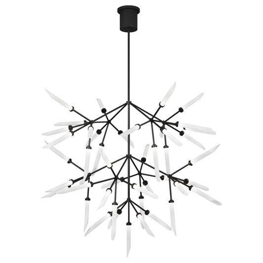 Spur Grande LED Chandelier - Matte Black