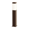 Load image into Gallery viewer, Square Column 22" Outdoor LED Bollard - Textured Bronze Finish
