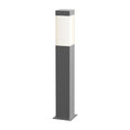 Load image into Gallery viewer, Square Column 22" Outdoor LED Bollard - Textured Gray Finish
