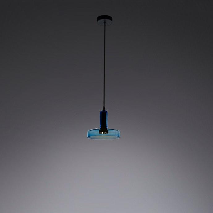 Stablight Mini A Pendant - Aqua Clear Finish