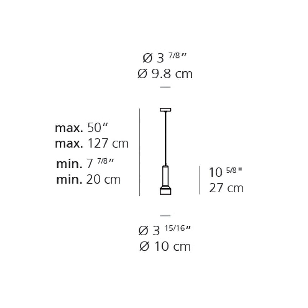 Stablight Mini B Pendant - Diagram