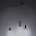 Load image into Gallery viewer, Stablight Multi-Light Pendant - Brown Clear Finish
