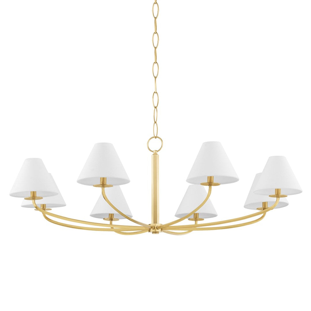 Stacey Chandelier - Aged Brass