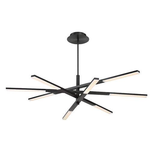 Stacked LED Chandelier - Black Finish