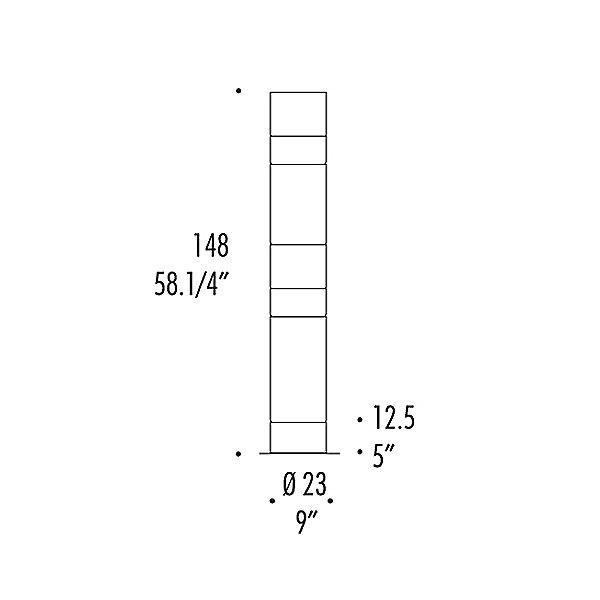 Stacking D Floor Lamp - Diagram