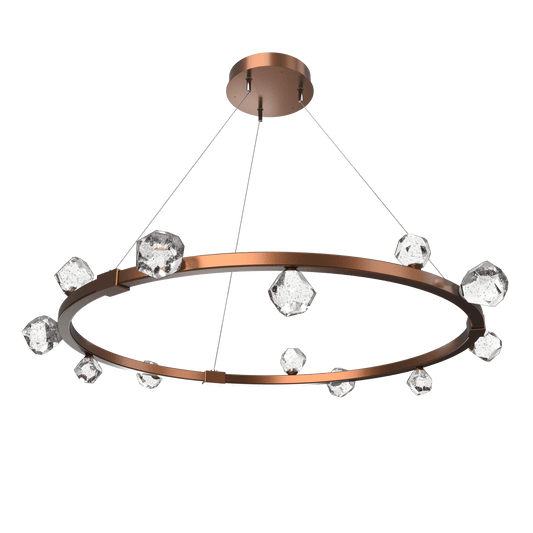 Stella LED Ring Chandelier - Burnished Bronze