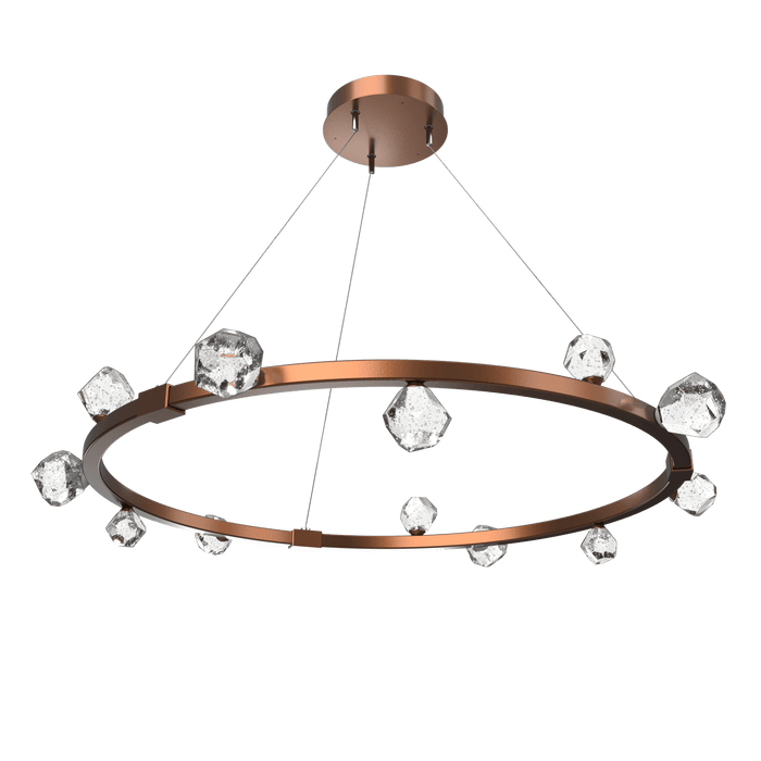 Stella LED Ring Chandelier - Burnished Bronze