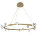 Stella LED Ring Chandelier - Gilded Brass