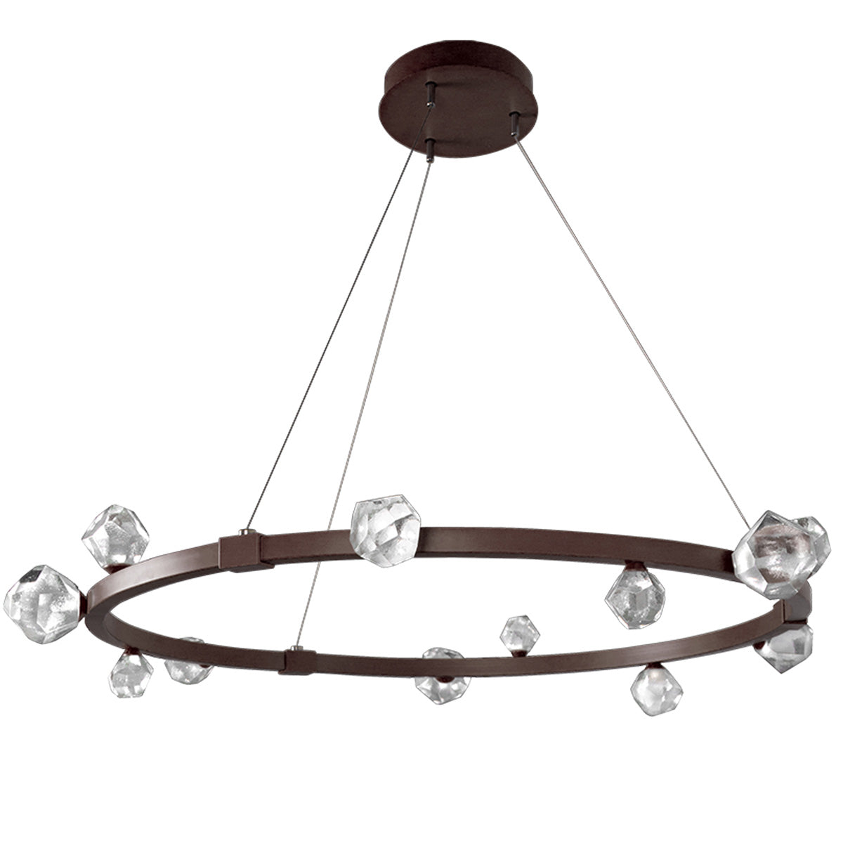 Stella LED Ring Chandelier - Flat Bronze