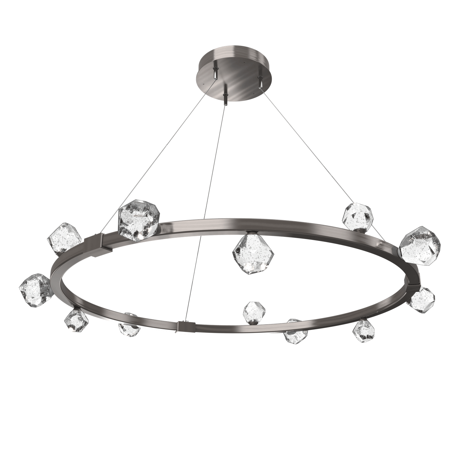 Stella LED Ring Chandelier - Gunmetal