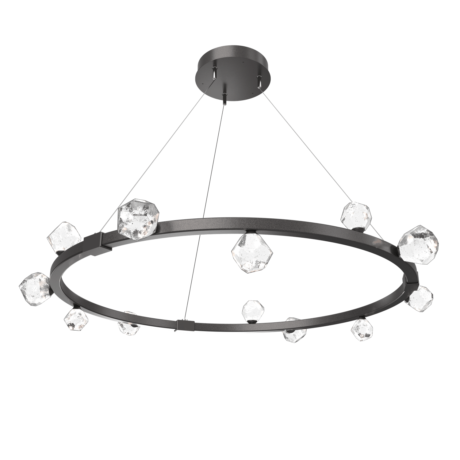 Stella LED Ring Chandelier - Graphite