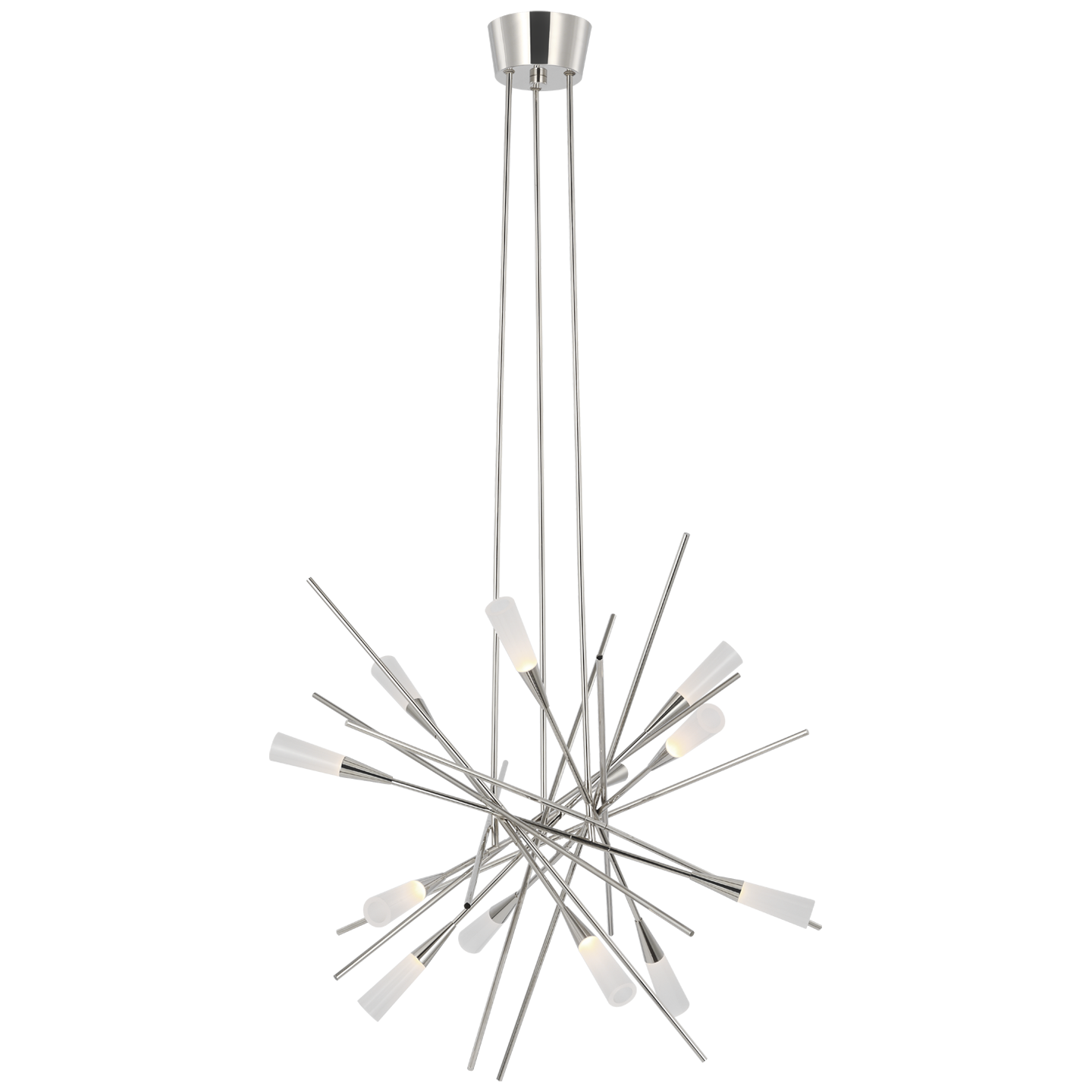 Stellar Medium Chandelier - Polished Nickel Finish