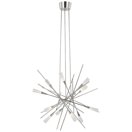 Stellar Medium Chandelier - Polished Nickel Finish