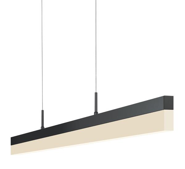 Stiletto 44" LED Pendant Light - Satin Black