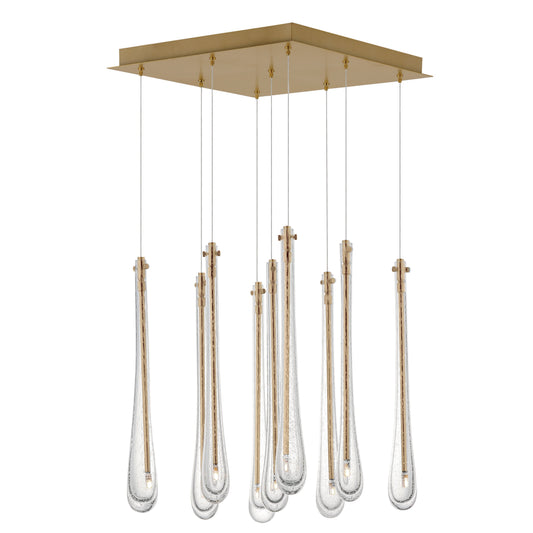 Stillo Square Multi-Light Pendant - Gold Finish