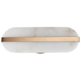 Load image into Gallery viewer, Stonewall Alabaster LED Wall Sconce - Brushed Champagne Finish
