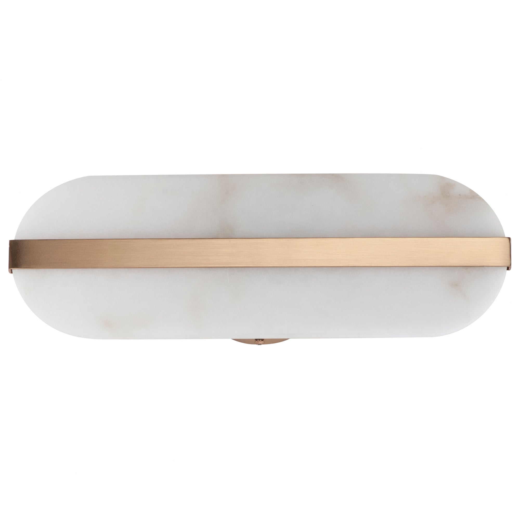 Stonewall Alabaster LED Wall Sconce - Brushed Champagne Finish