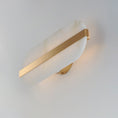 Load image into Gallery viewer, Stonewall Alabaster LED Wall Sconce - Brushed Champagne Finish
