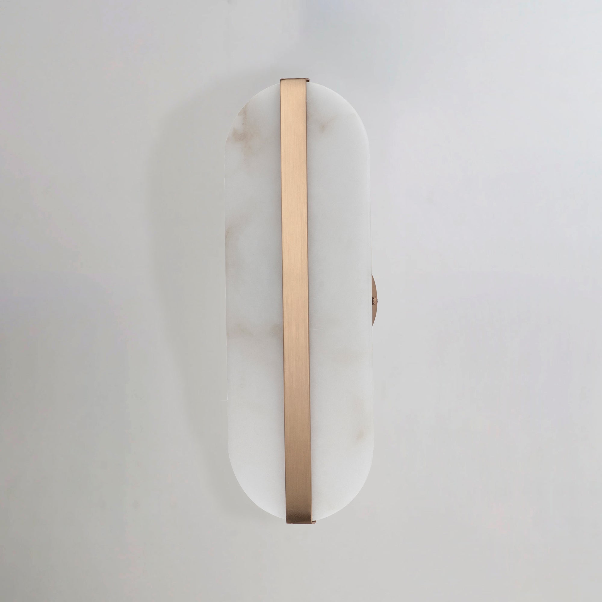 Stonewall Alabaster LED Wall Sconce - Brushed Champagne Finish