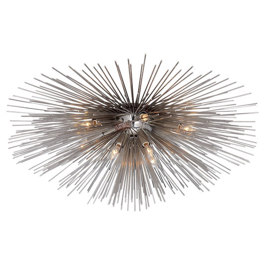 Strada Large Flush Mount - Polished Nickel