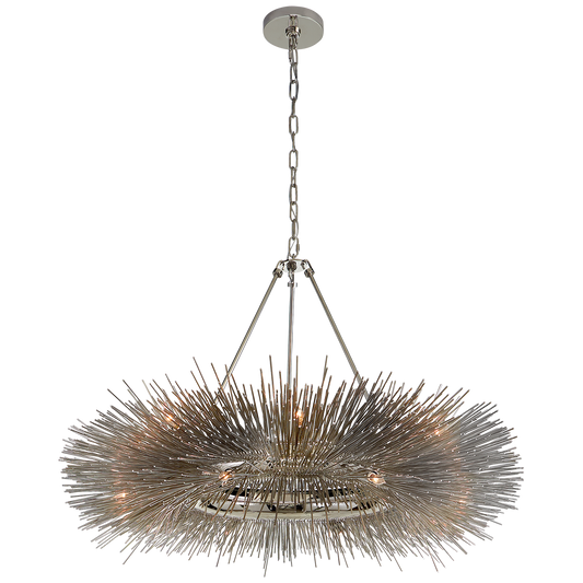 Strada Ring Chandelier - Polished Nickel