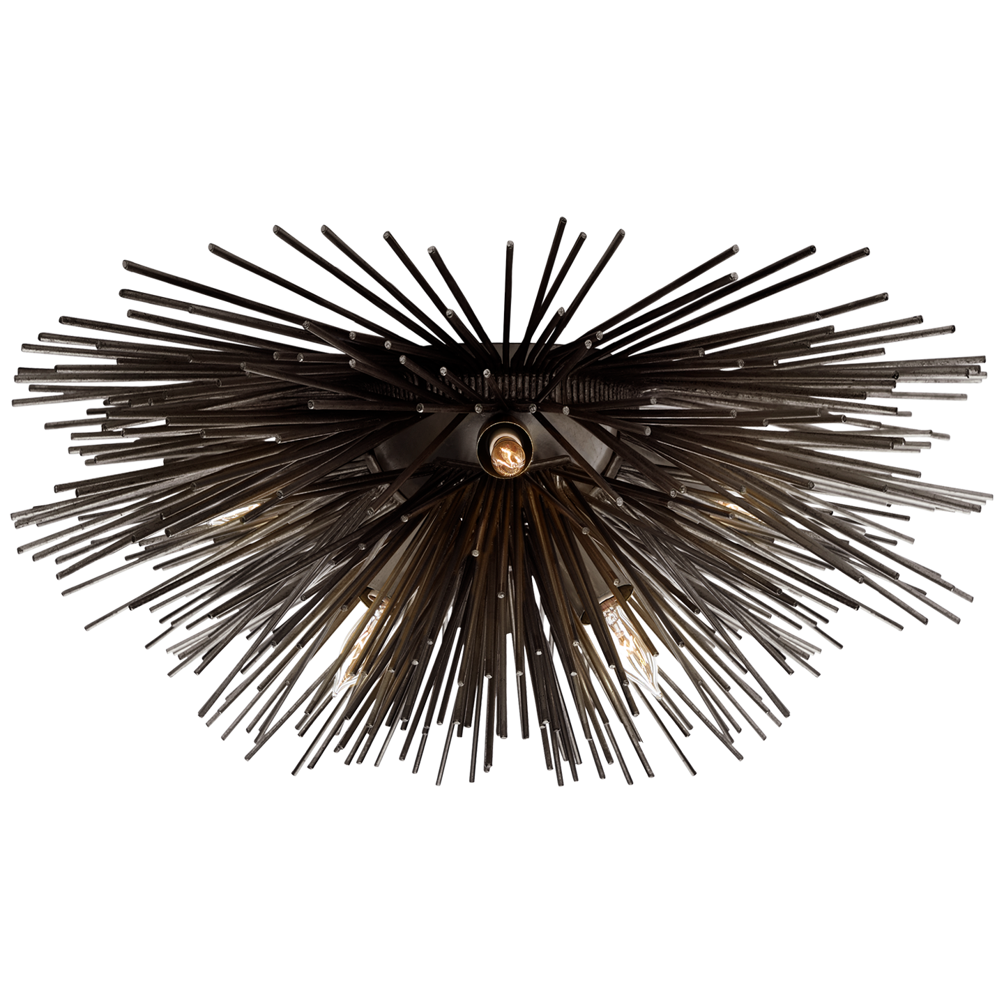 Strada Small Flush Mount - Aged Iron