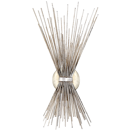 Strada Small Sconce - Burnished Silver Leaf